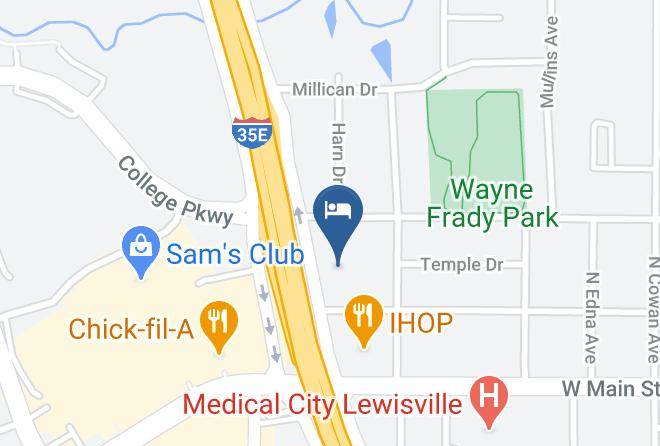 Denton - Motel 6 Lewisville Tx Medical City Maps