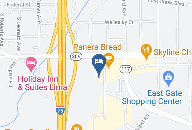 Allen - Motel 6 Lima Oh Maps