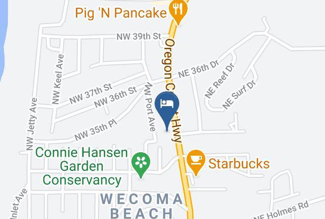 Lincoln - Motel 6 Lincoln City Or Maps