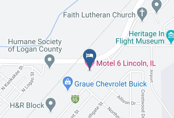 Logan - Motel 6 Lincoln Il Maps