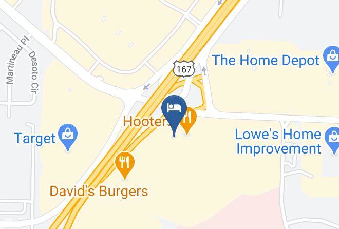 Pulaski - Motel 6 North Little Rock Ar Mccain Maps