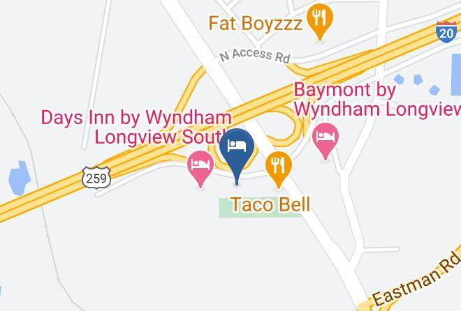 Gregg - Motel 6 Longview Tx Maps