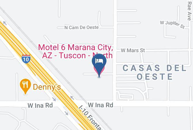 Pima - Motel 6 Marana City Az Tuscon North Maps