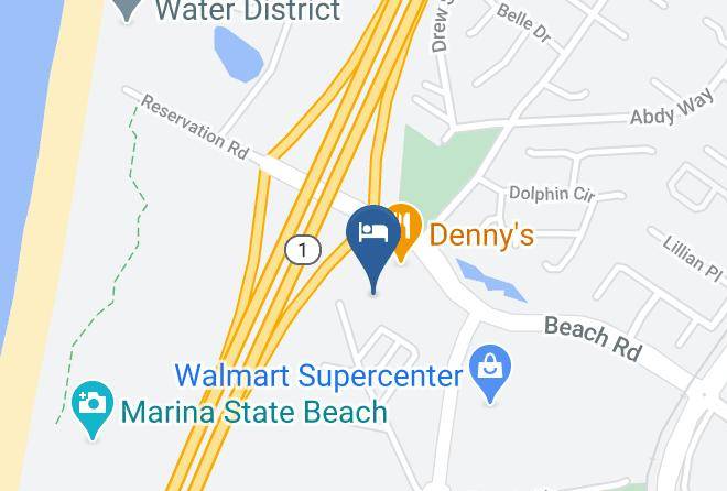 Monterey - Motel 6 Marina Ca Monterey Maps