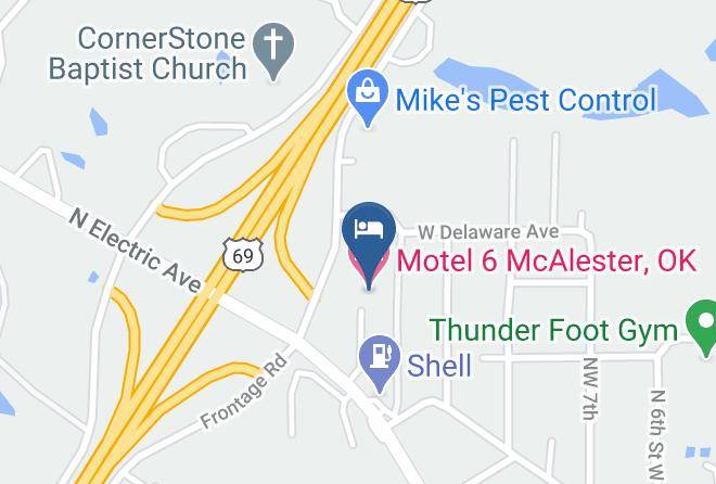Pittsburg - Motel 6 Mcalester Ok Maps