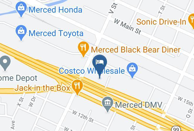 Merced - Motel 6 Merced Ca North Maps
