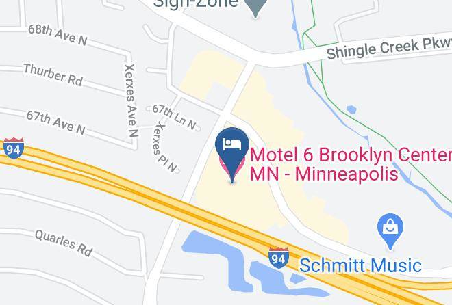 Hennepin - Motel 6 Brooklyn Center Mn Minneapolis Maps