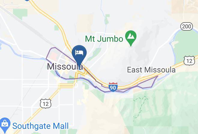 Missoula - Motel 6 Missoula Mt University Maps
