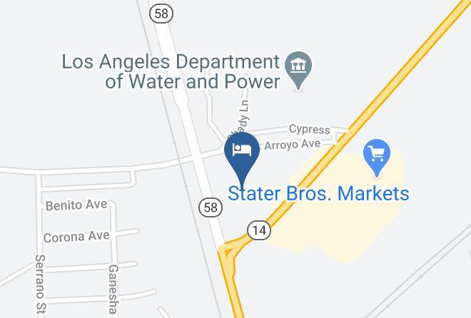 Kern - Motel 6 Mojave Ca Maps