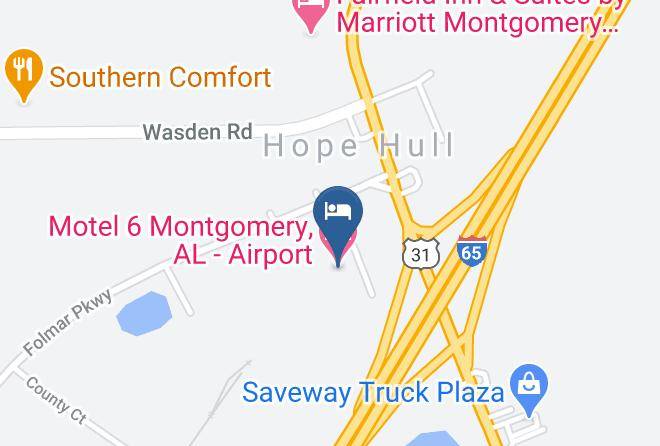 Montgomery - Motel 6 Montgomery Al Airport Maps