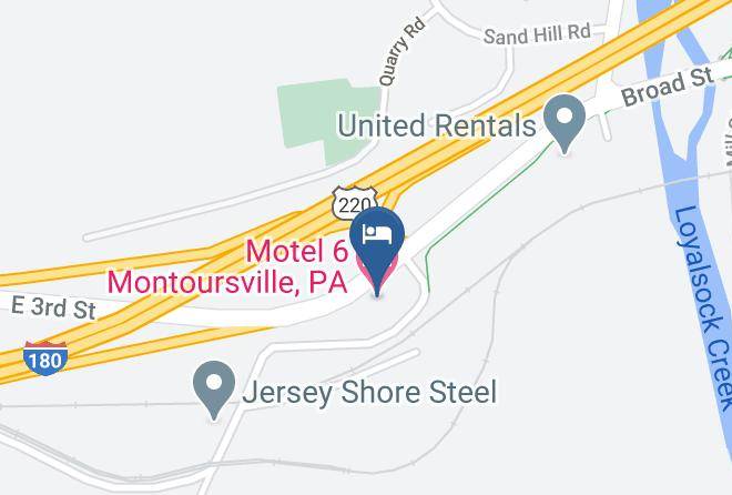 Lycoming - Motel 6 Montoursville Pa Maps