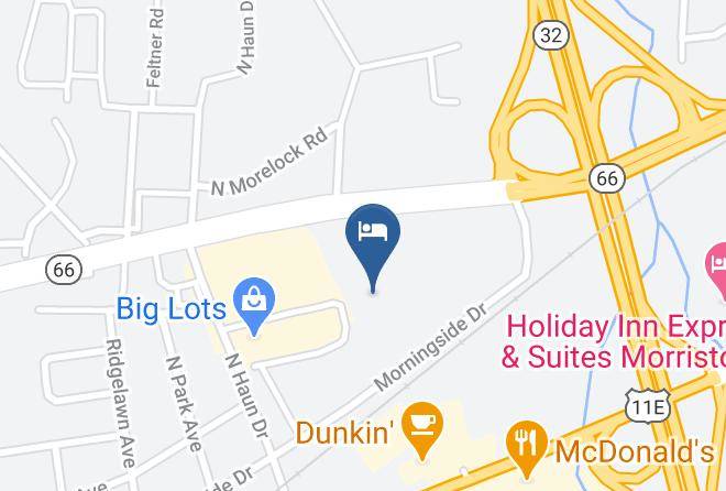 Hamblen - Motel 6 Morristown Tn Maps