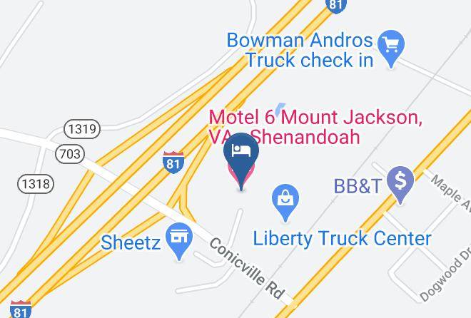 Shenandoah - Motel 6 Mount Jackson Va Shenandoah Maps