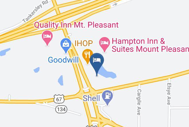 Titus - Motel 6 Mount Pleasant Tx Maps