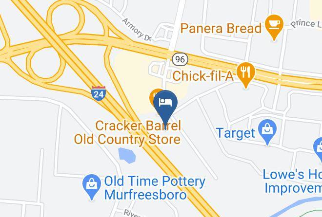 Rutherford - Motel 6 Murfreesboro Tn Maps