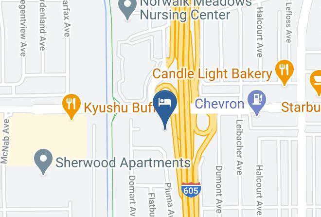 Los Angeles - Motel 6 Norwalk Ca Los Angeles Maps