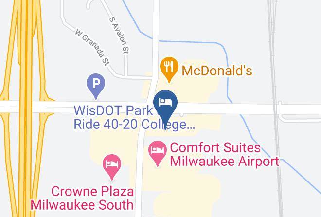 Milwaukee - Motel 6 Oak Creek Wi Maps