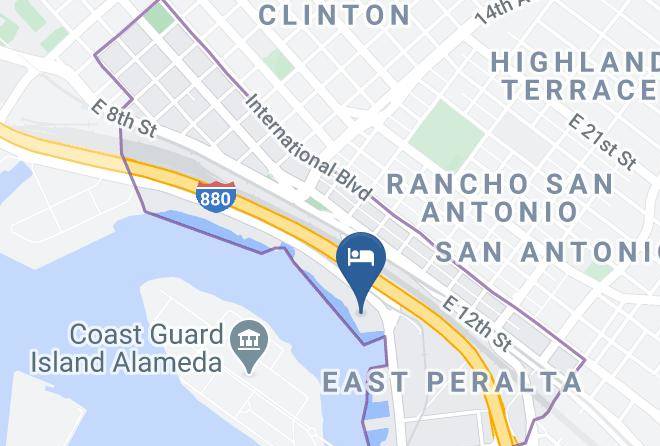 Alameda - Motel 6 Oakland Ca Embarcadero Maps