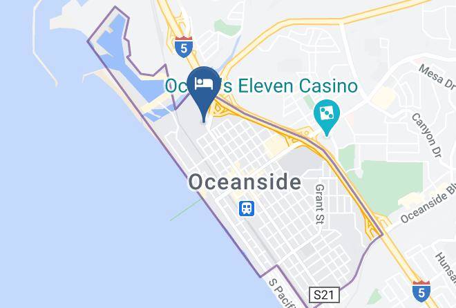 San Diego - Motel 6 Oceanside Ca Marina Maps