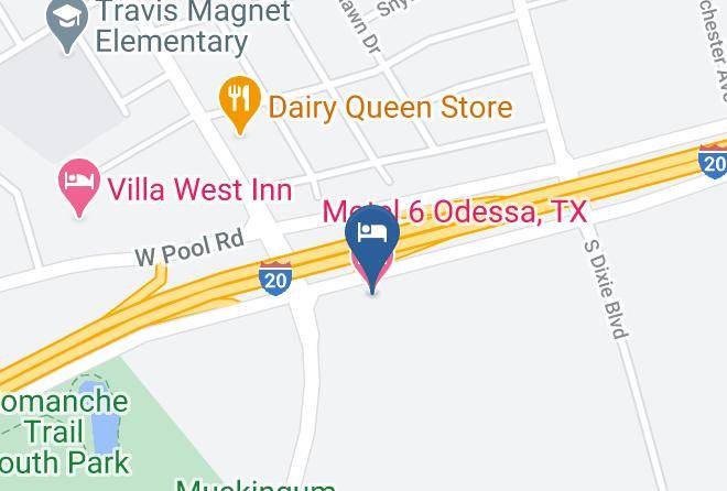 Ector - Motel 6 Odessa Tx Maps