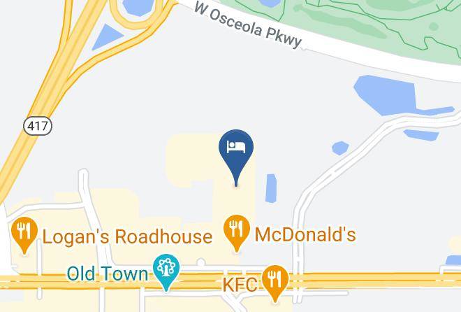 Osceola - Motel 6 Kissimmee Fl Orlando Maps