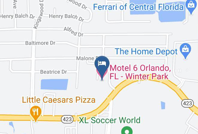 Motel 6 Orlando Fl Winter Park Map