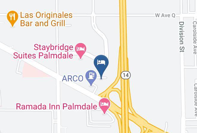 Los Angeles - Motel 6 Palmdale Ca Maps