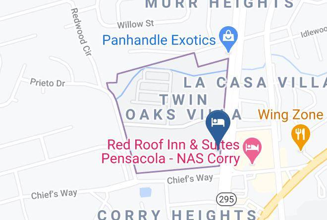 Escambia - Motel 6 Pensacola Fl Nas Maps