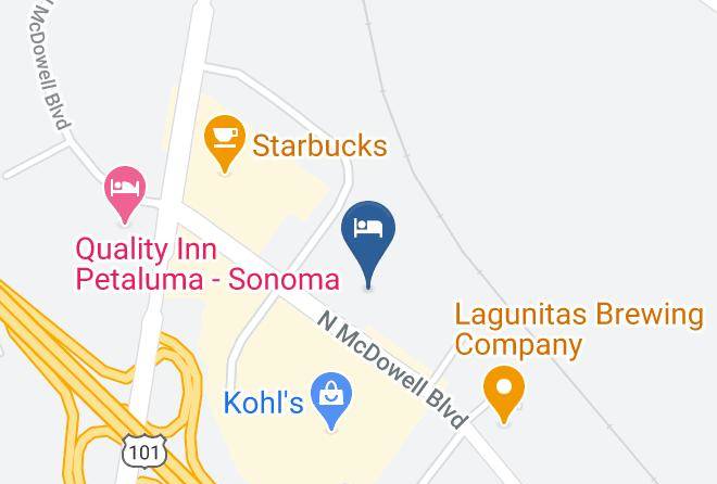 Motel 6 Petaluma Ca Map