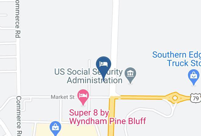 Jefferson - Motel 6 Pine Bluff Ar Maps