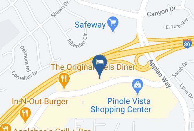 Contrata - Motel 6 Pinole Ca Maps