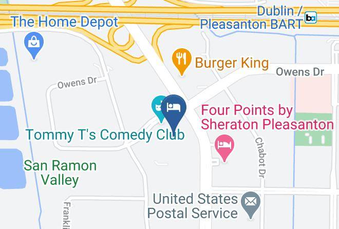 Alameda - Motel 6 Pleasanton Ca Maps