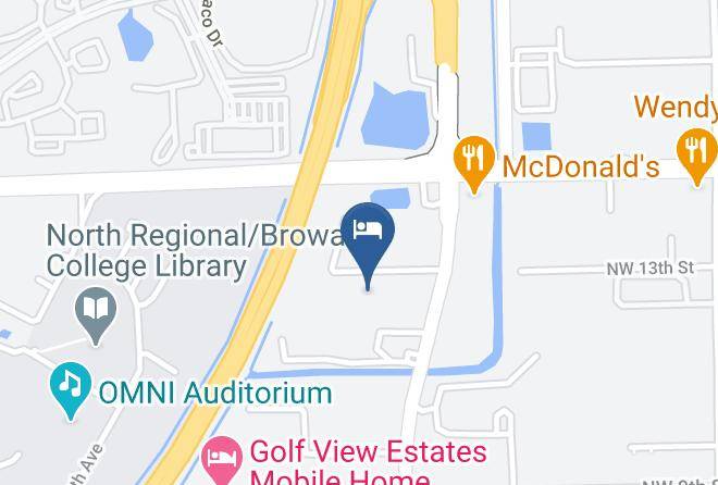 Motel 6 Pompano Beach Map