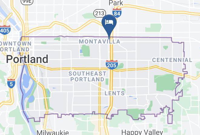 Multnomah - Motel 6 Portland Or Mall 205 Maps
