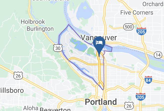 Multnomah - Motel 6 Portland Or North Maps