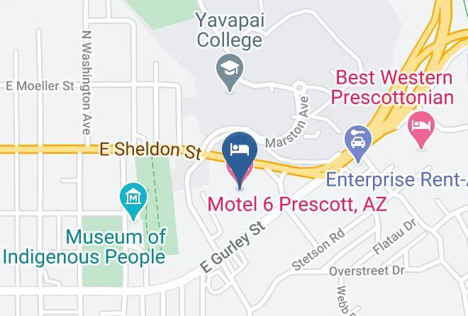 Yavapai - Motel 6 Prescott Az Maps