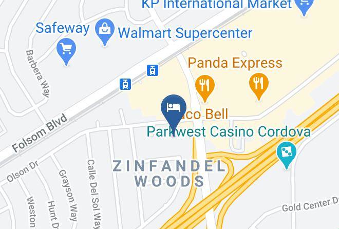 Sacramento - Motel 6 Rancho Cordova Ca Rancho Cordova East Maps