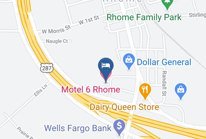 Motel 6 Rhome Map