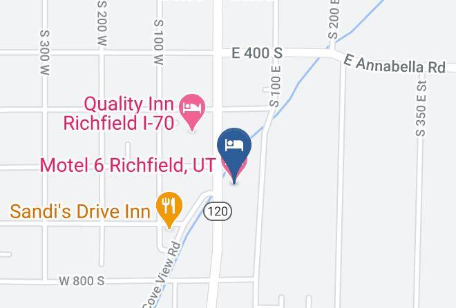 Sevier - Motel 6 Richfield Ut Maps