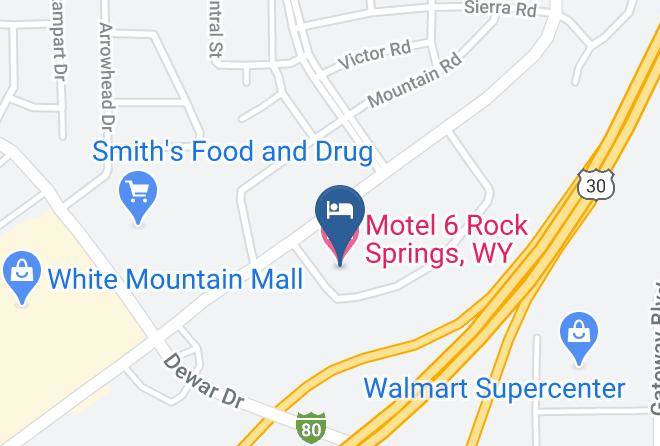 Sweetwater - Motel 6 Rock Springs Wy Maps