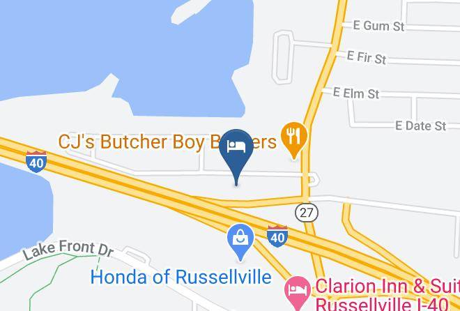 Pope - Motel 6 Russellville Ar Maps