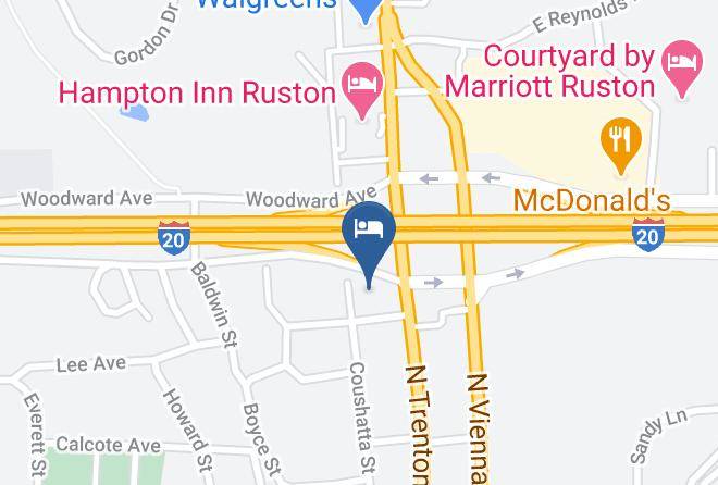 Lincoln Par - Motel 6 Ruston La Maps