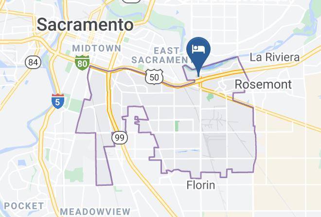 Sacramento - Motel 6 Sacramento Ca Central Maps