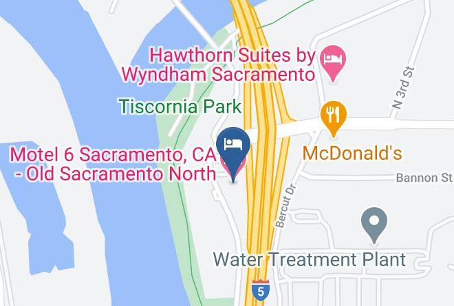 Sacramento - Motel 6 Sacramento Ca Old Sacramento North Maps