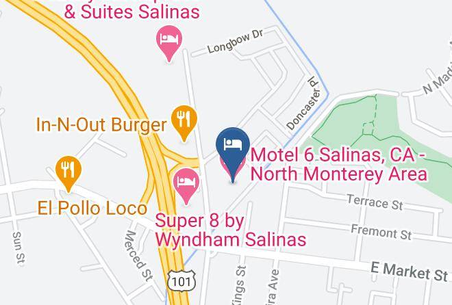 Monterey - Motel 6 Salinas Ca North Monterey Area Maps