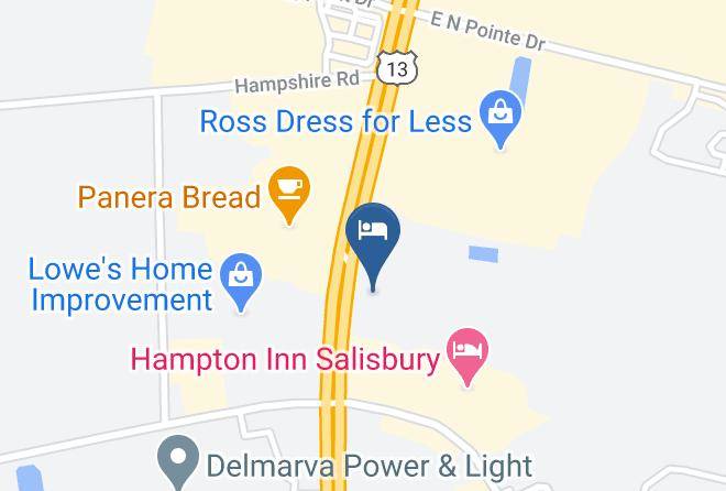 Wicomico - Motel 6 Salisbury Md Maps