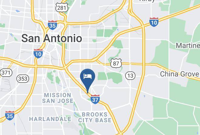 Motel 6 San Antonio Tx Downtown Alamo Dome Map