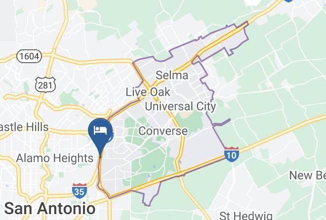 Motel 6 San Antonio Tx Fort Sam Houston Map
