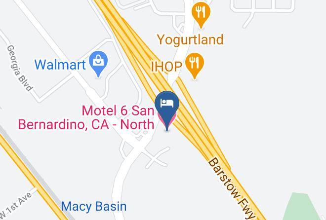 San Bernardino - Motel 6 San Bernardino Ca North Maps