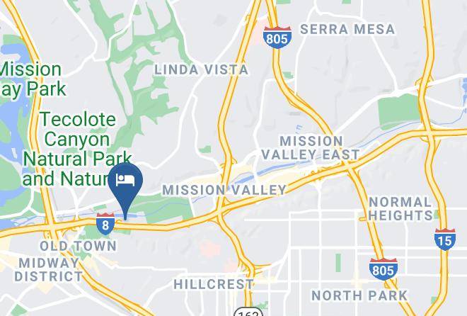 San Diego - Motel 6 San Diego Ca Hotel Circle Mission Valley Maps
